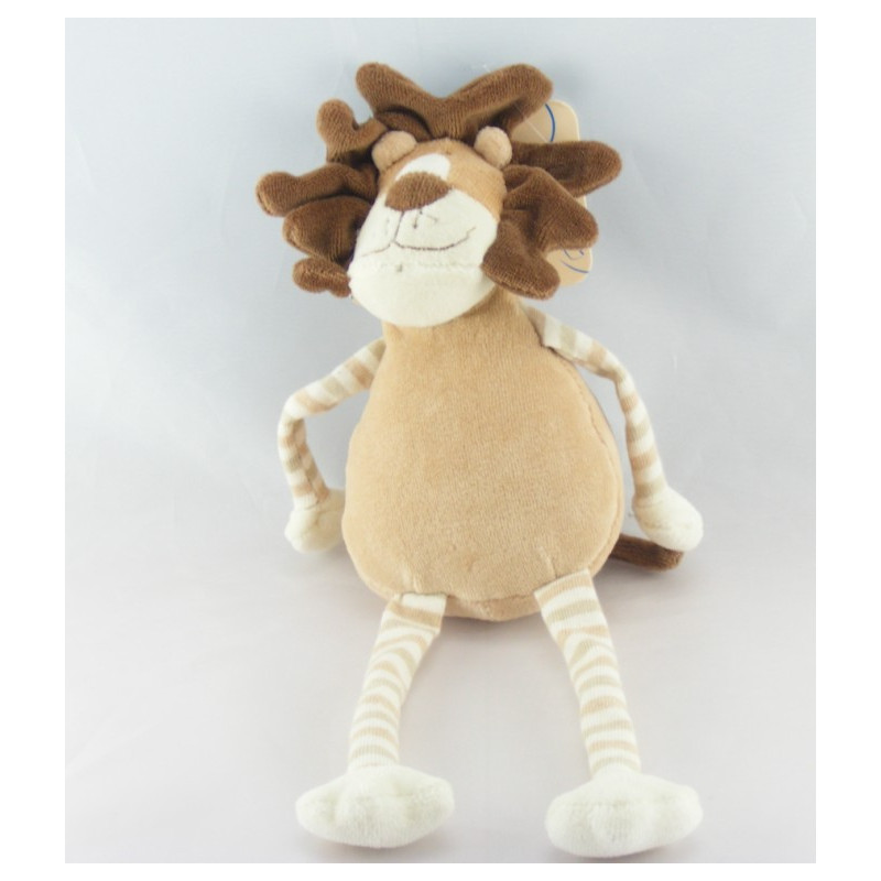 Doudou plat fleur lion Malice et Bulle CP INTERNATIONAL