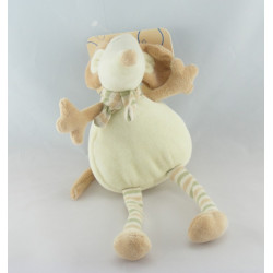 Doudou plat fleur souris Malice et Bulle CP INTERNATIONAL