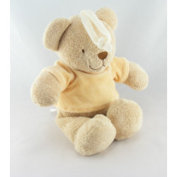 Doudou Musical ours beige tee shirt orange TEX 