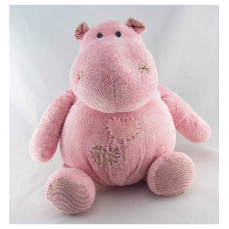 Doudou hippopotame déguisé en girafe PLANET PLUCH