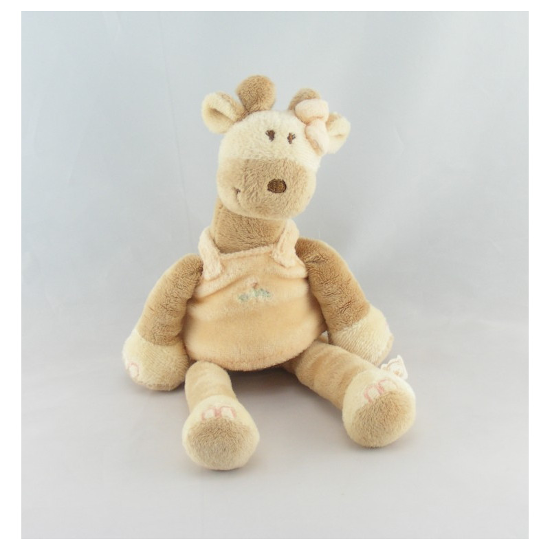 Grand doudou girafe capucine NOUKIE'S