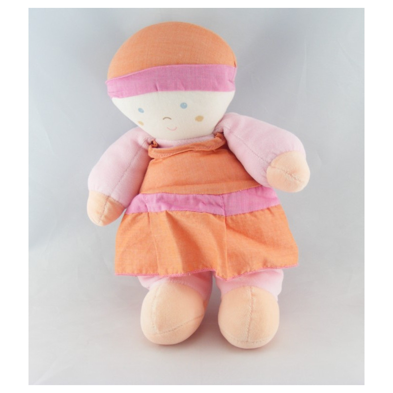 Doudou poupée bébé mauve violet TARTINE ET CHOCOLAT