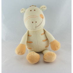 Doudou plat souris blanche et bleu KING BEAR