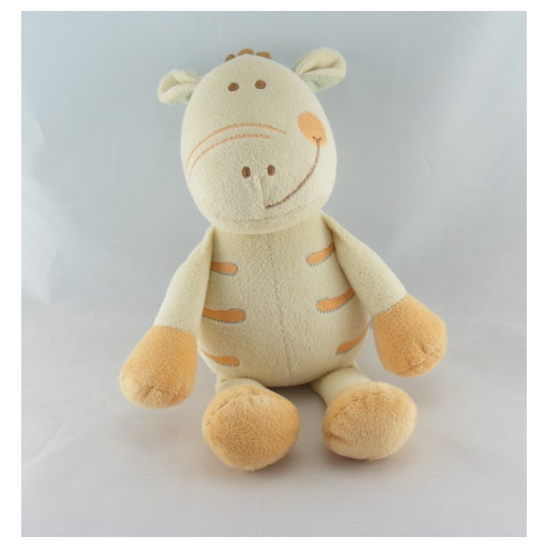 Doudou plat souris blanche et bleu KING BEAR