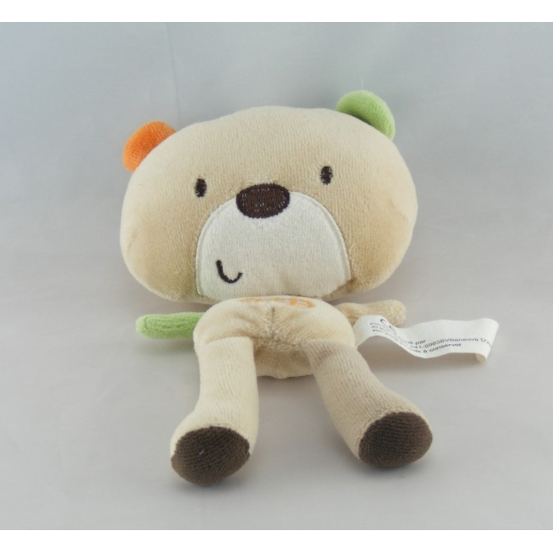 Doudou ours bleu AUCHAN