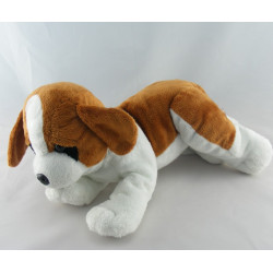 Doudou chien blanc marron KIMBALOO