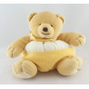 Doudou hochet ours jaune blanc NATURE ET DECOUVERTE