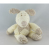 Doudou chien blanc beige HAPPY HORSE