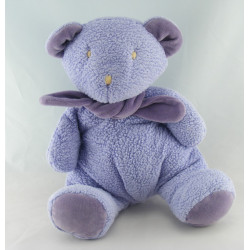 NOUNOURS Doudou reversible lapin ours rose mauve bleu orange chez vous des  demain