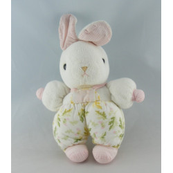 Doudou lapin rose blanc TARTINE ET CHOCOLAT