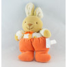 Doudou hochet lapin orange carottes COMPTINE