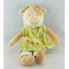 Doudou vache robe verte arrosoir MOTS D'ENFANTS