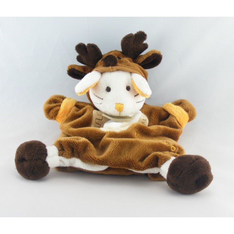 Doudou et compagnie marionnette mon lapin Croa grenouille