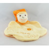 Doudou plat coeur lutin orange Un Rêve de Bébé