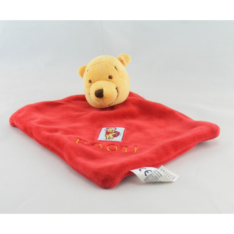 Doudou plat rouge étoile Winnie DISNEY BABY