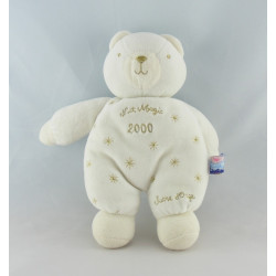 Doudou ours blanc petit bonheur SUCRE D'ORGE
