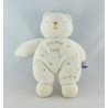 Doudou ours blanc petit bonheur SUCRE D'ORGE