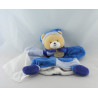 Doudou et compagnie plat marionnette ours fun bleu mouchoir