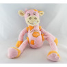 Doudou ours orange jaune bras jambes coulissant CMP