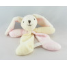 Doudou lapin boule blanc rose CMP