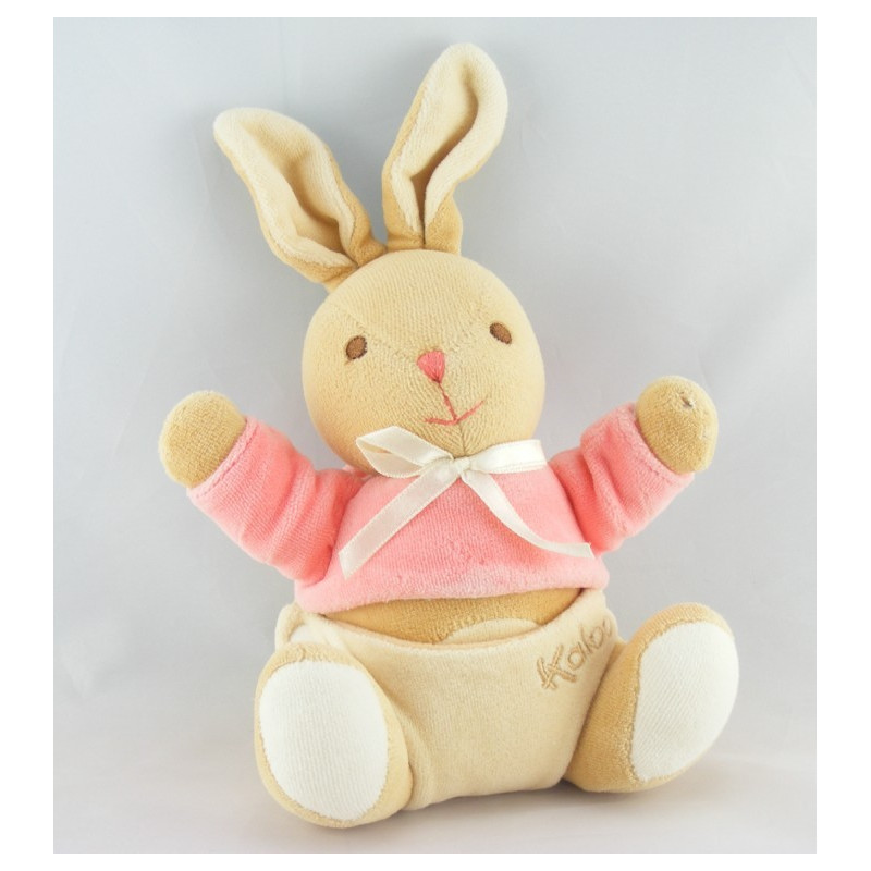 Doudou bébé ours pull rose couche KALOO 