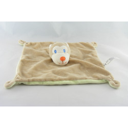 Doudou plat vache gris bleu AUCHAN