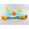 Doudou plat éléphant jaune bleu étoiles BAWI