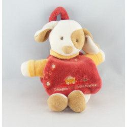 Doudou et compagnie Hugo chien rouge attache tétine 
