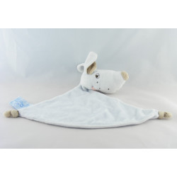 Doudou plat chien blanc cocard KING BEAR