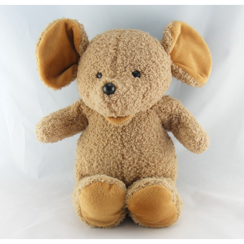 Doudou souris beige marron AJENA