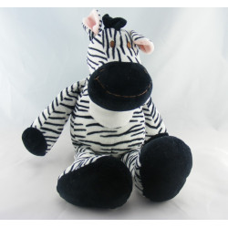 Doudou zébre noir et blanc grande taille Nicotoy