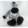 Doudou zébre noir et blanc grande taille Nicotoy