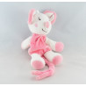 Doudou souris rose SUCRE D'ORGE