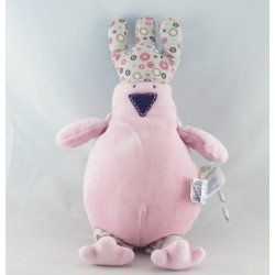 Doudou musical oiseau mauve à crétes OBAIBI