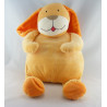 Doudou lapin chien orange SUCRE D'ORGE