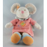 Doudou souris rose papillon NATTOU 
