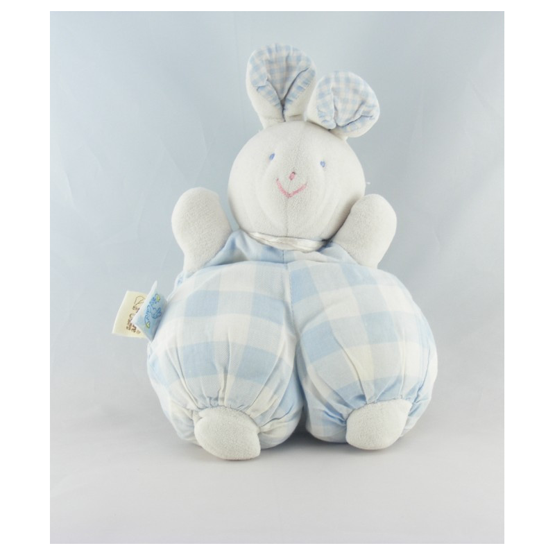 Doudou lapin bleu Calidoux Nature HISTOIRE D'OURS