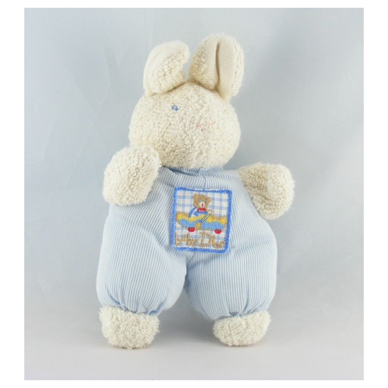 Doudou ours rayé bleu BABY DIOR
