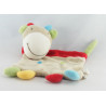 Doudou Vache bleu vert Mots d'Enfants 21 cm