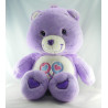 Peluche Bisounours mauve violet Groscadeau sucettes CARE BEARS