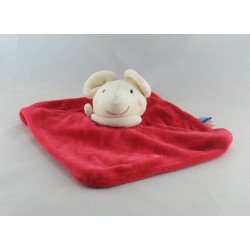 Doudou semi plat souris rouge an 2000 SUCRE D'ORGE