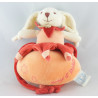 Doudou et compagnie lapin Bonnie étoile orange carambole