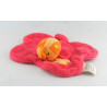 Doudou plat coccinelle sur pomme rose UN REVE DE BEBE