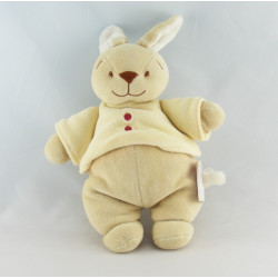 Doudou lapin jaune Gaspard NOUKIE'S