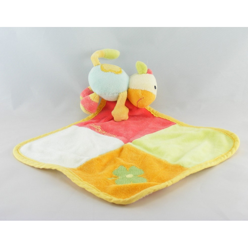 Doudou plat chien lapin blanc FEHN 