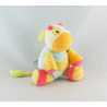 Doudou plat vache bleu rouge vert orange BABY FEHN 
