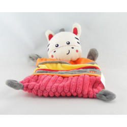 Doudou plat ours bleu vert Nicotoy 