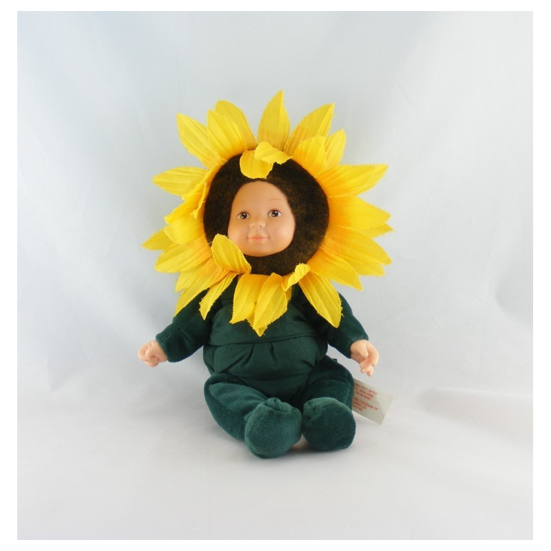 Poupée Tournesol fleur ANNE GEDDES 18 cm 