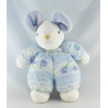 Doudou souris bleu Bleuet NOUNOURS 