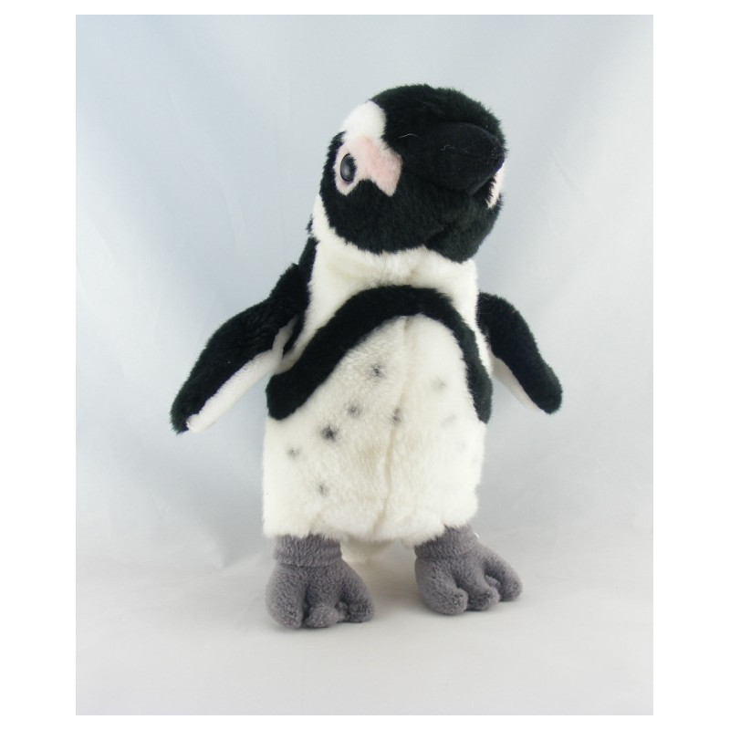 Doudou peluche pingouin gris NAUSICAA
